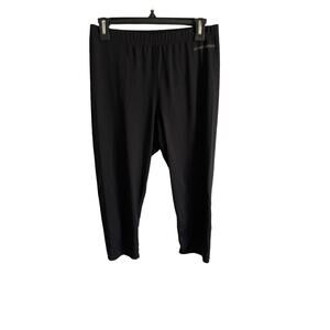Hot Chillys Women's Size Large‎ Black Cropped Activewear Leggings